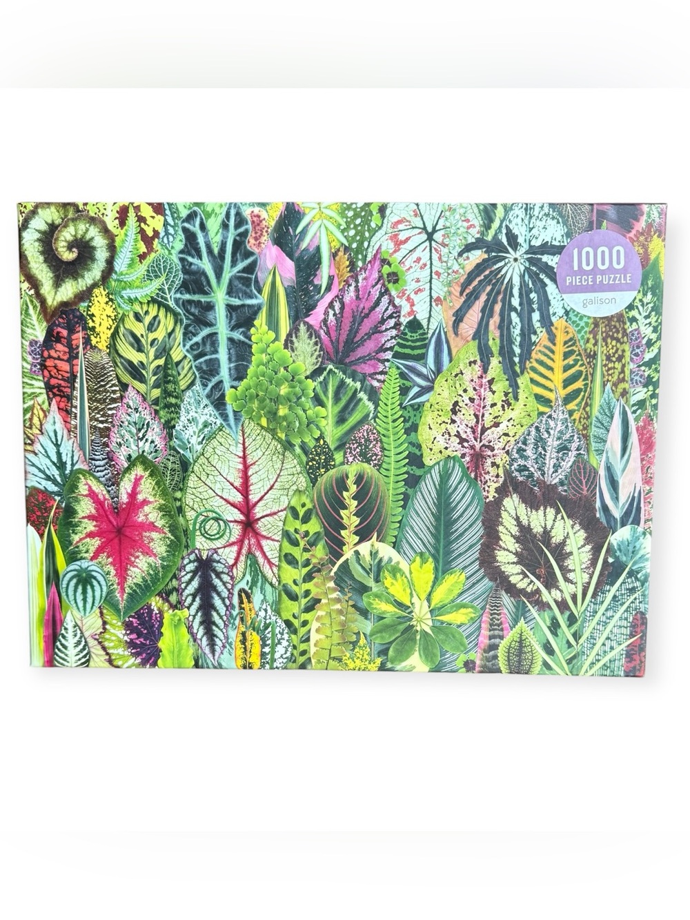 Botanical Leaves Houseplant Jungle 1000-Piece Puzzle, Collage, Complete